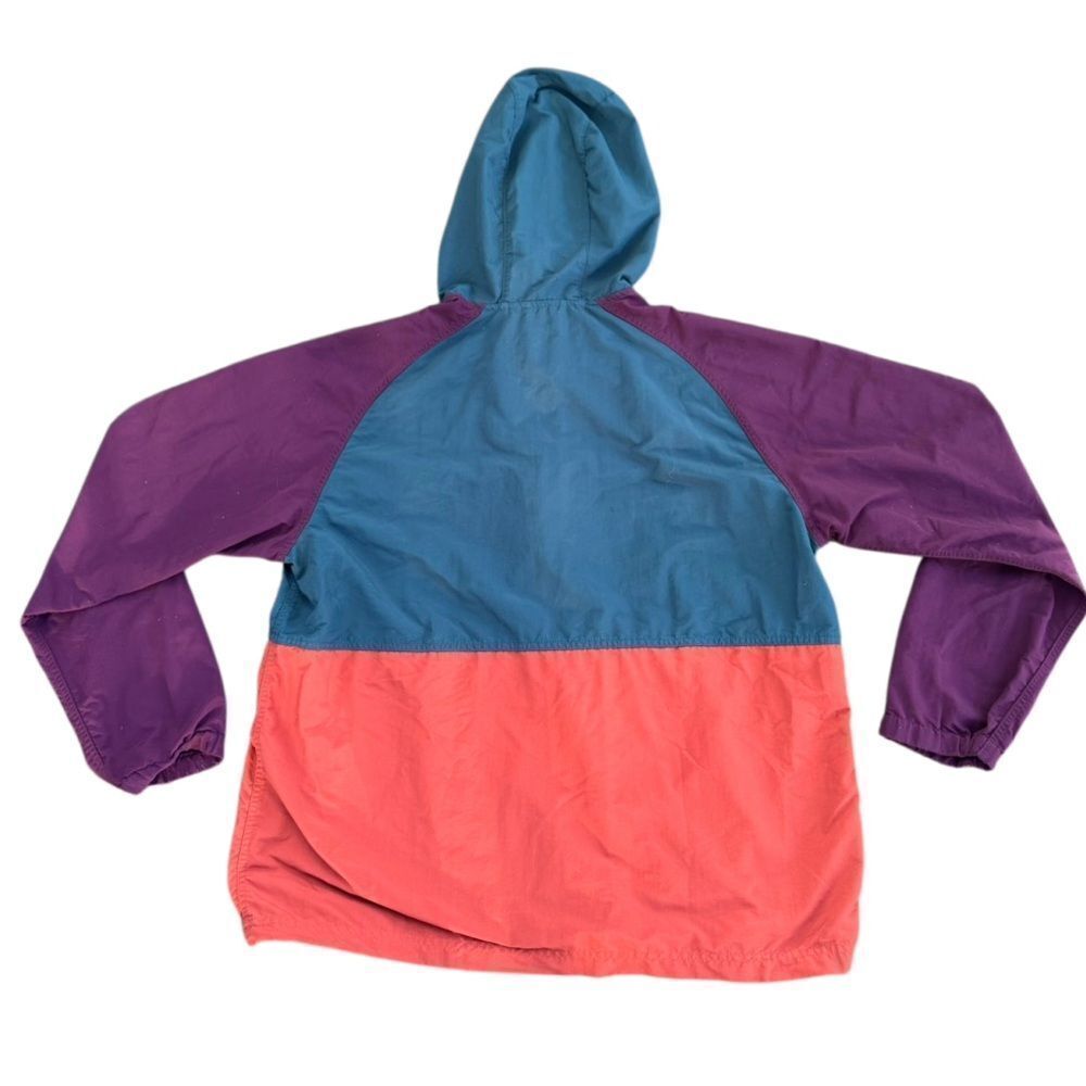 L.L. Bean Vintage Anorak Colorblock Aztec Jacket Multi Color Size XL Reg - Picture 5 of 8